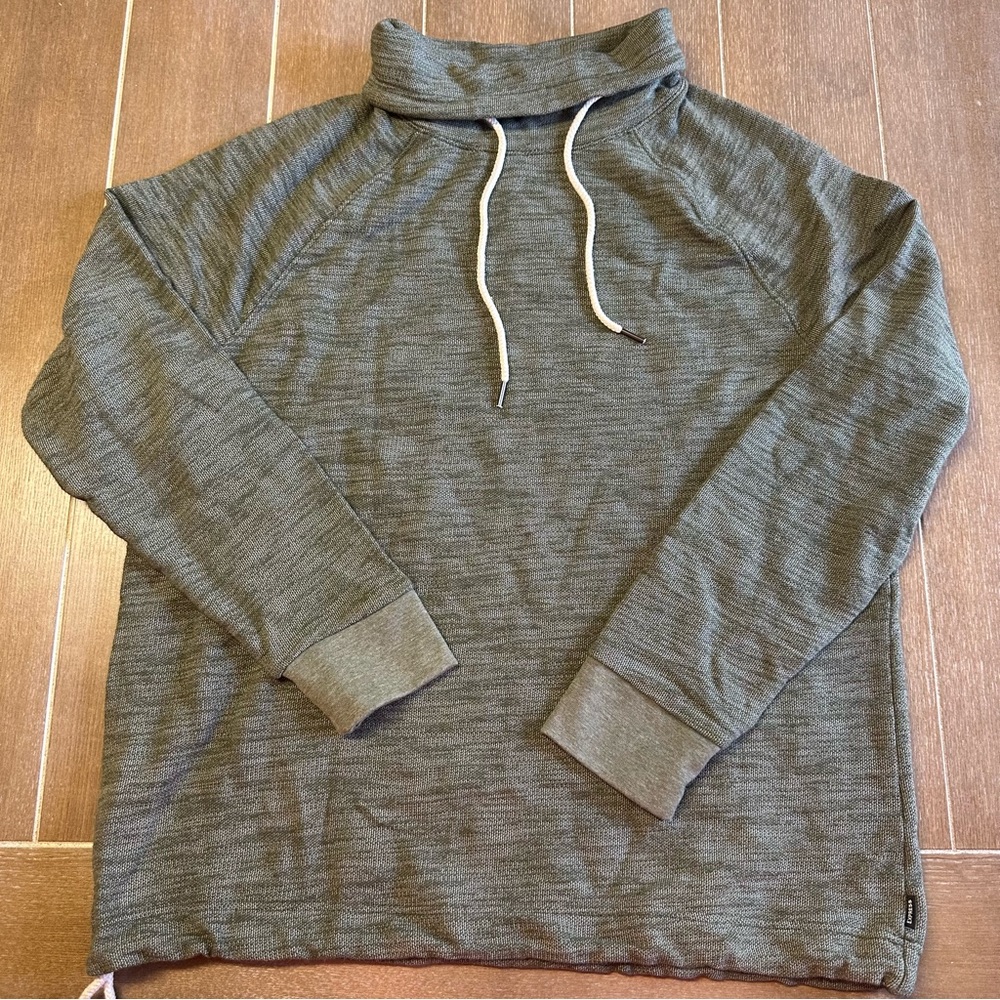 Express Forest Green Cowl Neck Top Size Large